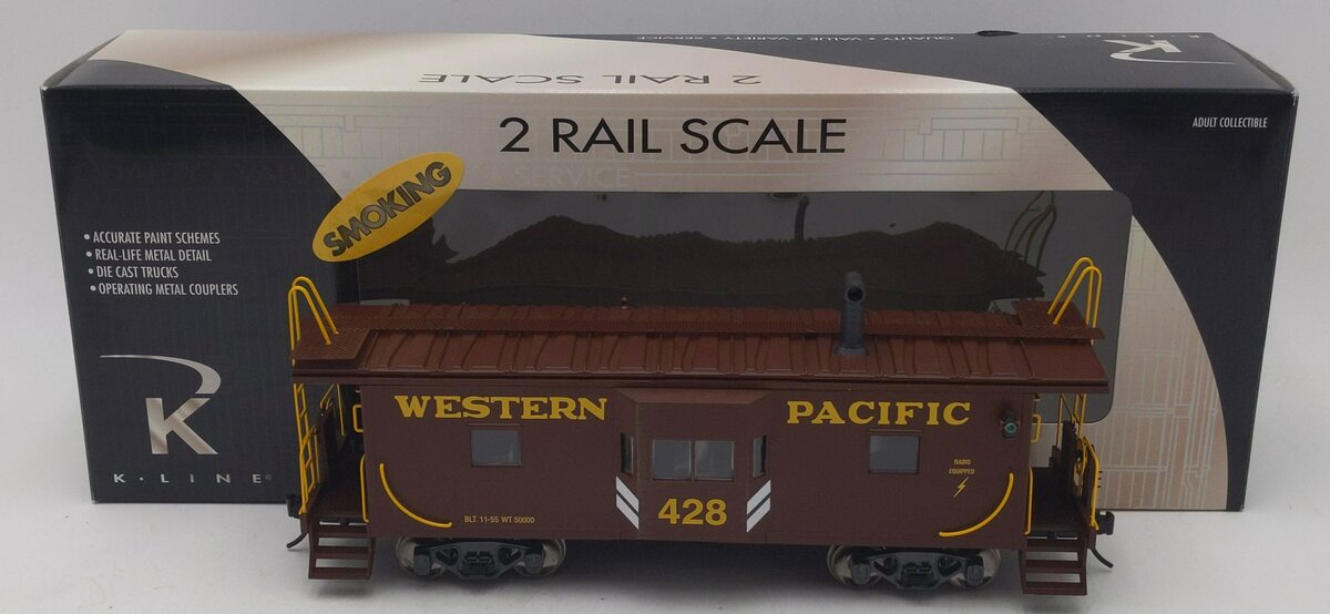 K-Line KS612-21721 Western Pacific Bay Window Caboose 2-Rail NIB