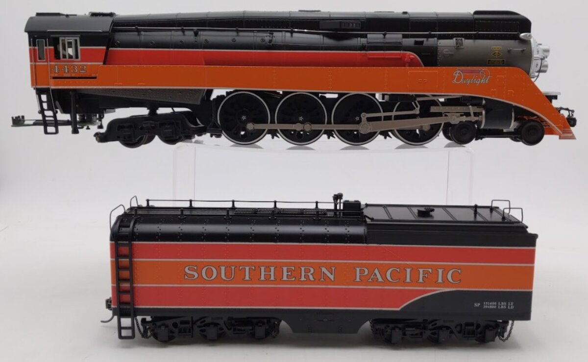 MTH 20-3302-2 O Southern Pacific 4-8-4 GS-4 Steam Locomotive w/ PS3 (2 Rail) EX/Box
