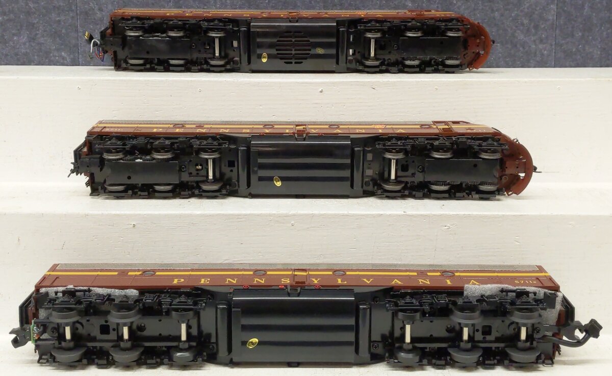 MTH 20-2894-1 O PRR E-8 ABA Diesel Engine Set w/PS 2.0 & DCC #5809A/5711A/5711B EX/Box