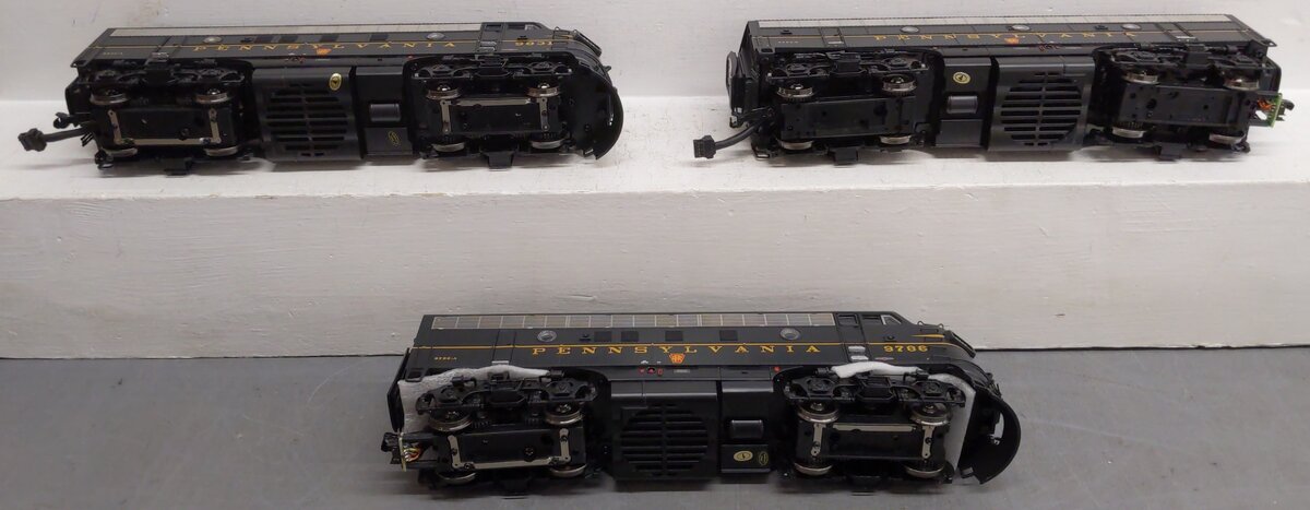 MTH 20-20190-2 PRR F-7 ABA Diesel Locomotive Set w/PS 3.0 #9786/9831/9764B
