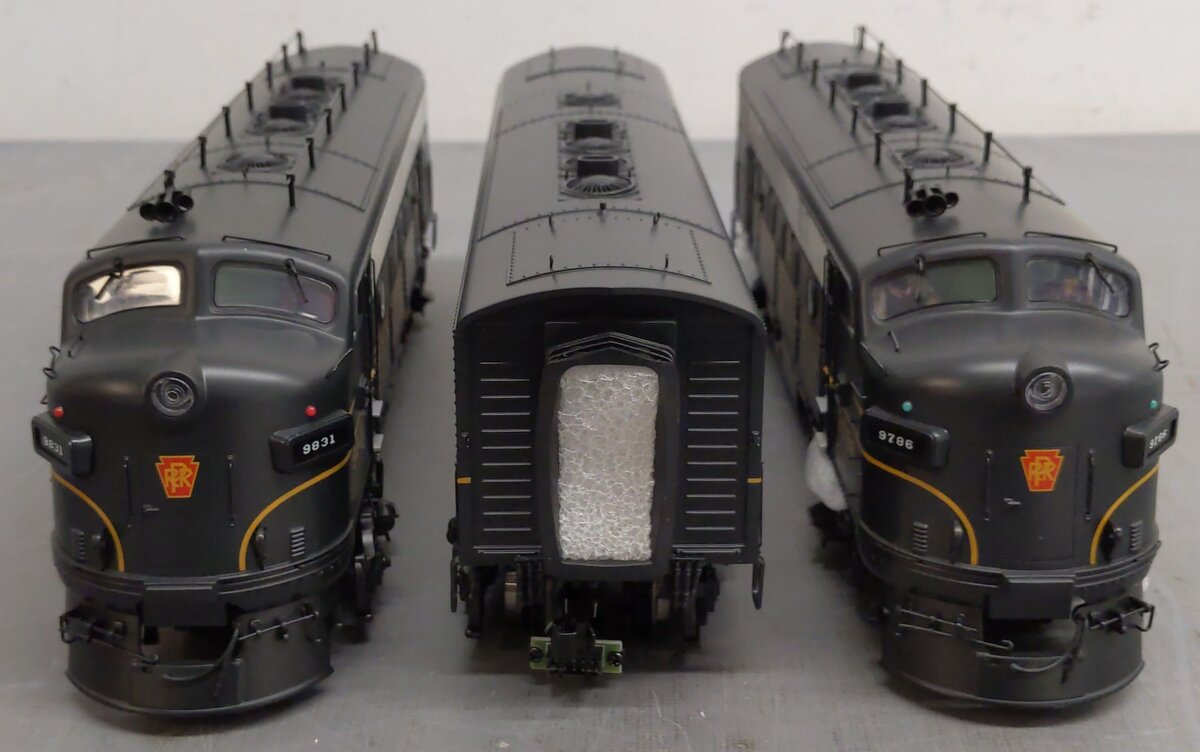 MTH 20-20190-2 PRR F-7 ABA Diesel Locomotive Set w/PS 3.0 #9786/9831/9764B