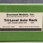 Overland 0026 O Scale BRASS Union Pacific Tri-Level Auto Rack (2-Rail)- Custom/Box