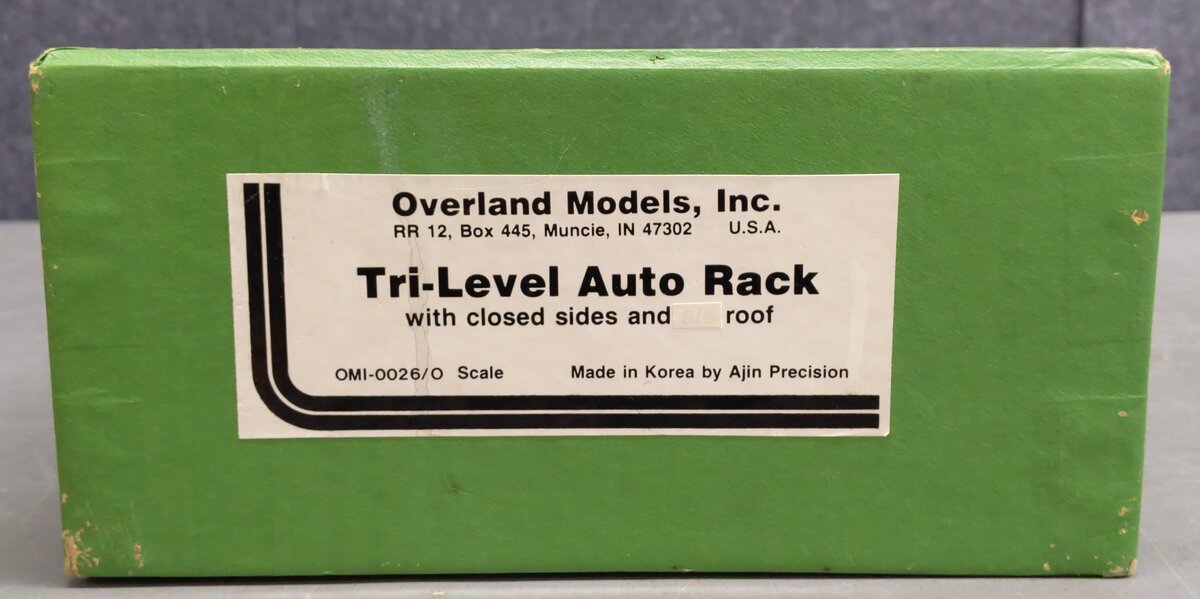 Overland 0026 O Scale BRASS Union Pacific Tri-Level Auto Rack (2-Rail)- Custom/Box