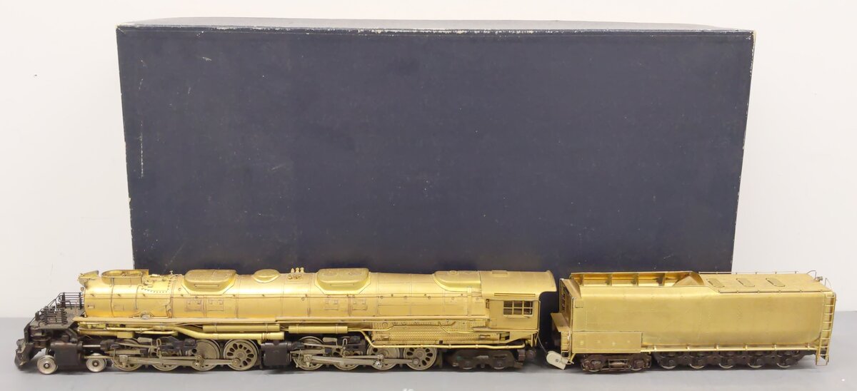 US Hobbies O Scale BRASS Union Pacific Big Boy 4-8-8-4 Steam Loco & Tender #4014 EX/Box