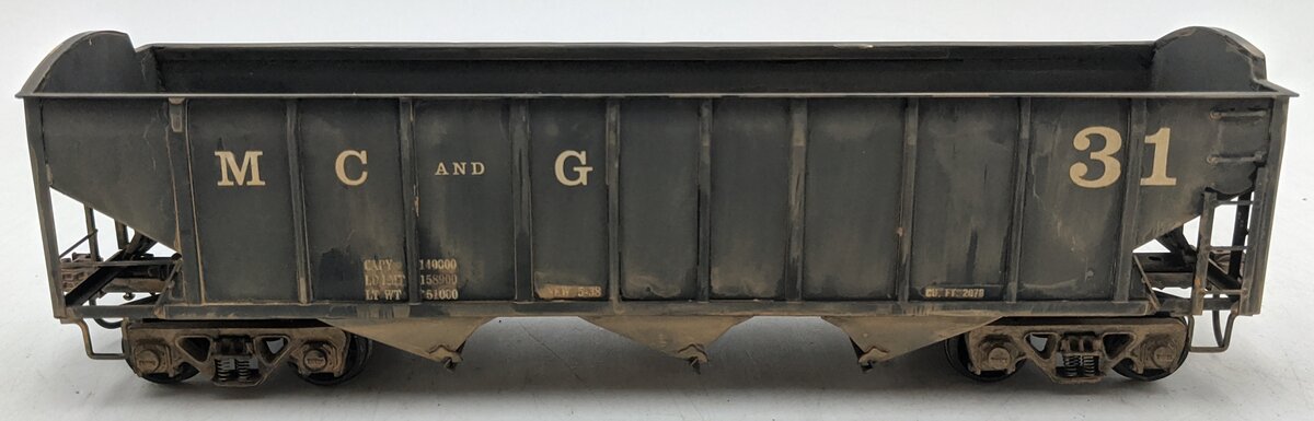 US Hobbies 704 O Brass MC&G ACF Welded Triple Hopper #31 (2-Rail) - Painted/Box
