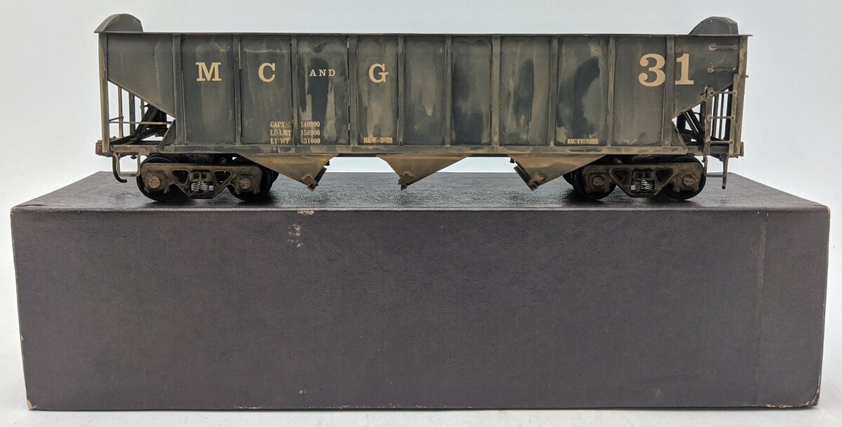 US Hobbies 704 O Brass MC&G ACF Welded Triple Hopper #31 (2-Rail) - Painted/Box