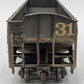 US Hobbies 704 O Brass MC&G ACF Welded Triple Hopper #31 (2-Rail) - Painted/Box