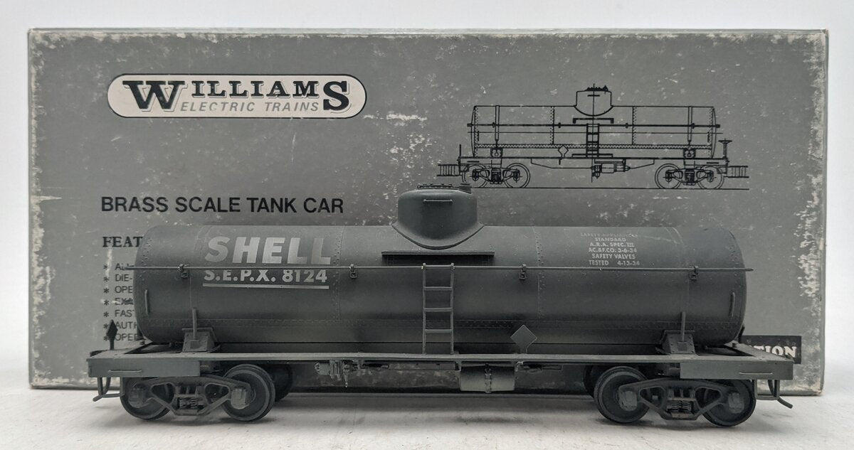 Williams 8124 O Brass Custom Shell Single-Dome Tank Car #8124 (2-Rail)/Box