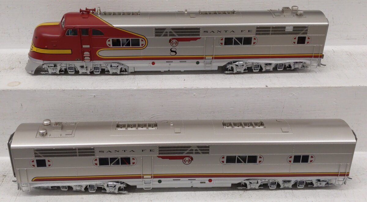3rd Rail O Scale 2-Rail Sante Fe EMC E1A/E1B AB Diesel Locomotive Set w/ DCC&Snd LN/Box