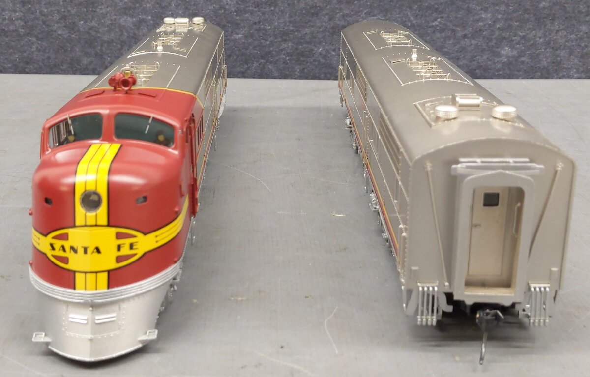 3rd Rail O Scale 2-Rail Sante Fe EMC E1A/E1B AB Diesel Locomotive Set w/ DCC&Snd LN/Box