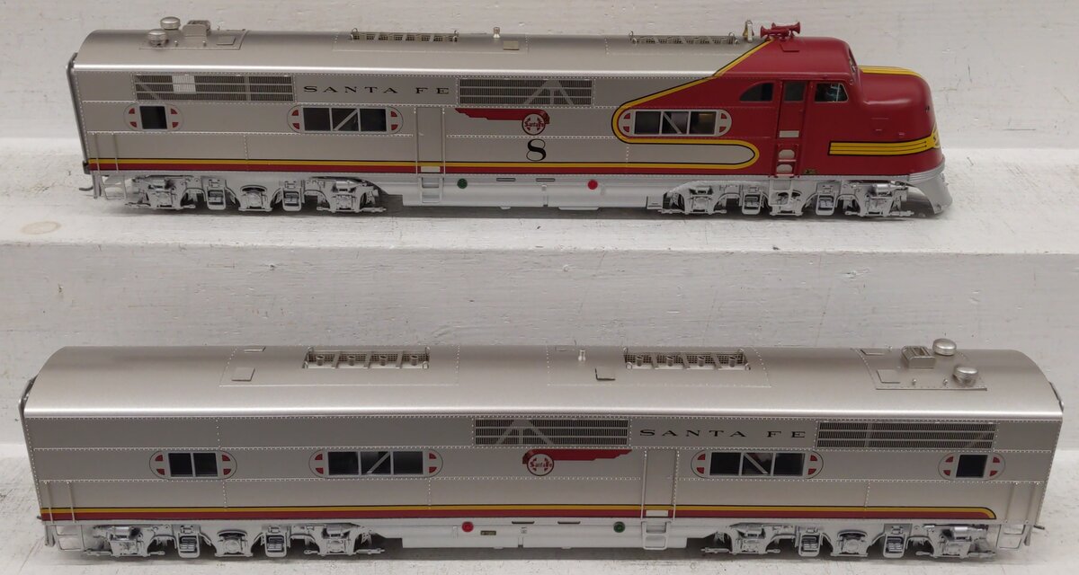 3rd Rail O Scale 2-Rail Sante Fe EMC E1A/E1B AB Diesel Locomotive Set w/ DCC&Snd LN/Box