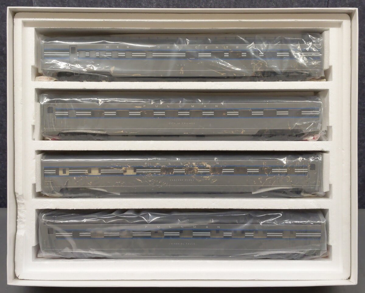 Golden Gate Depot O NYC 20th Century Limited Passenger Cars (Set of 4) - 2-Rail NIB