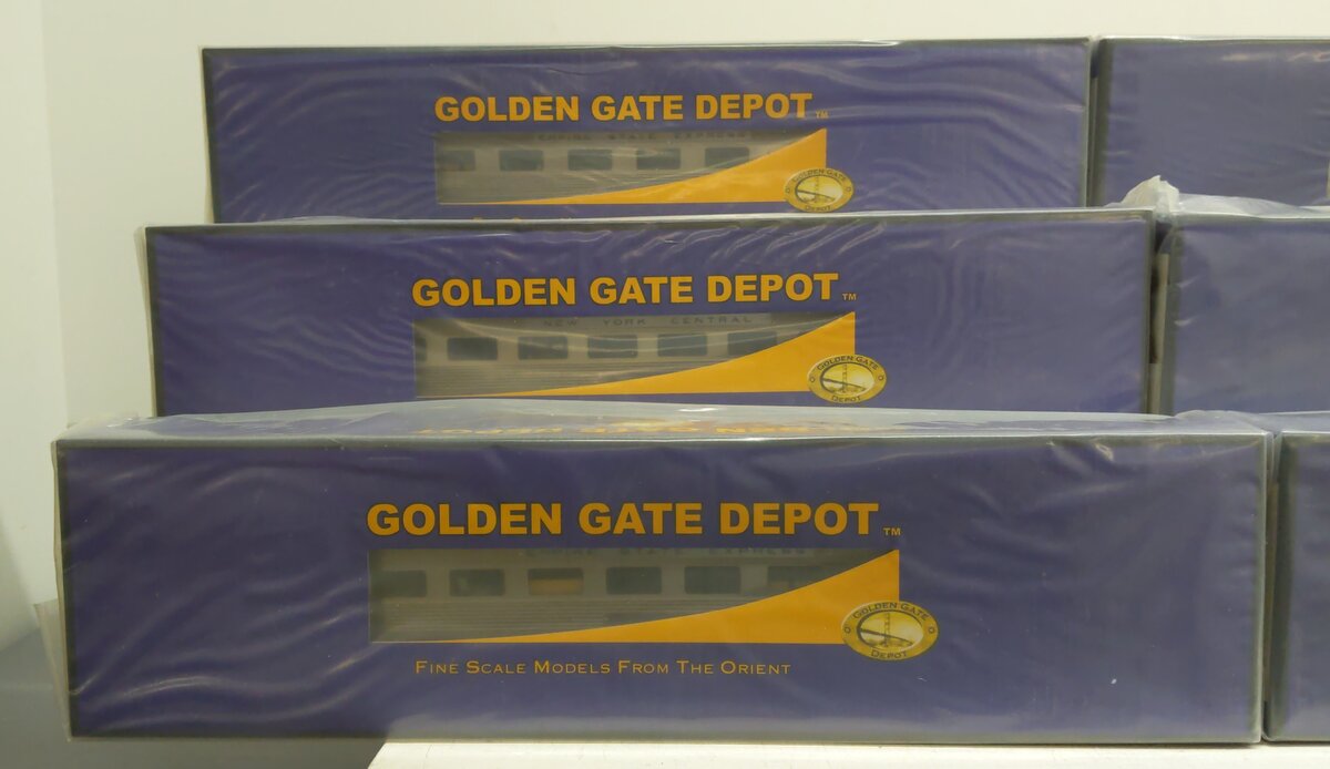Golden Gate Depot O Gauge NYC Empire State Express Aluminum 6-Car Set (2-Rail) NIB
