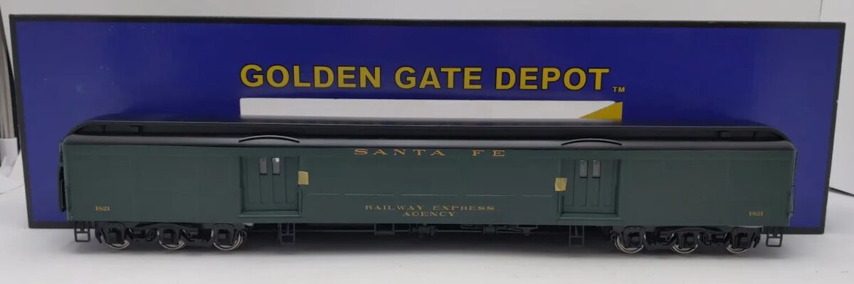 Golden Gate Depot O Scale Santa Fe Heavyweight Car #1821 (2Rail) EX/Box