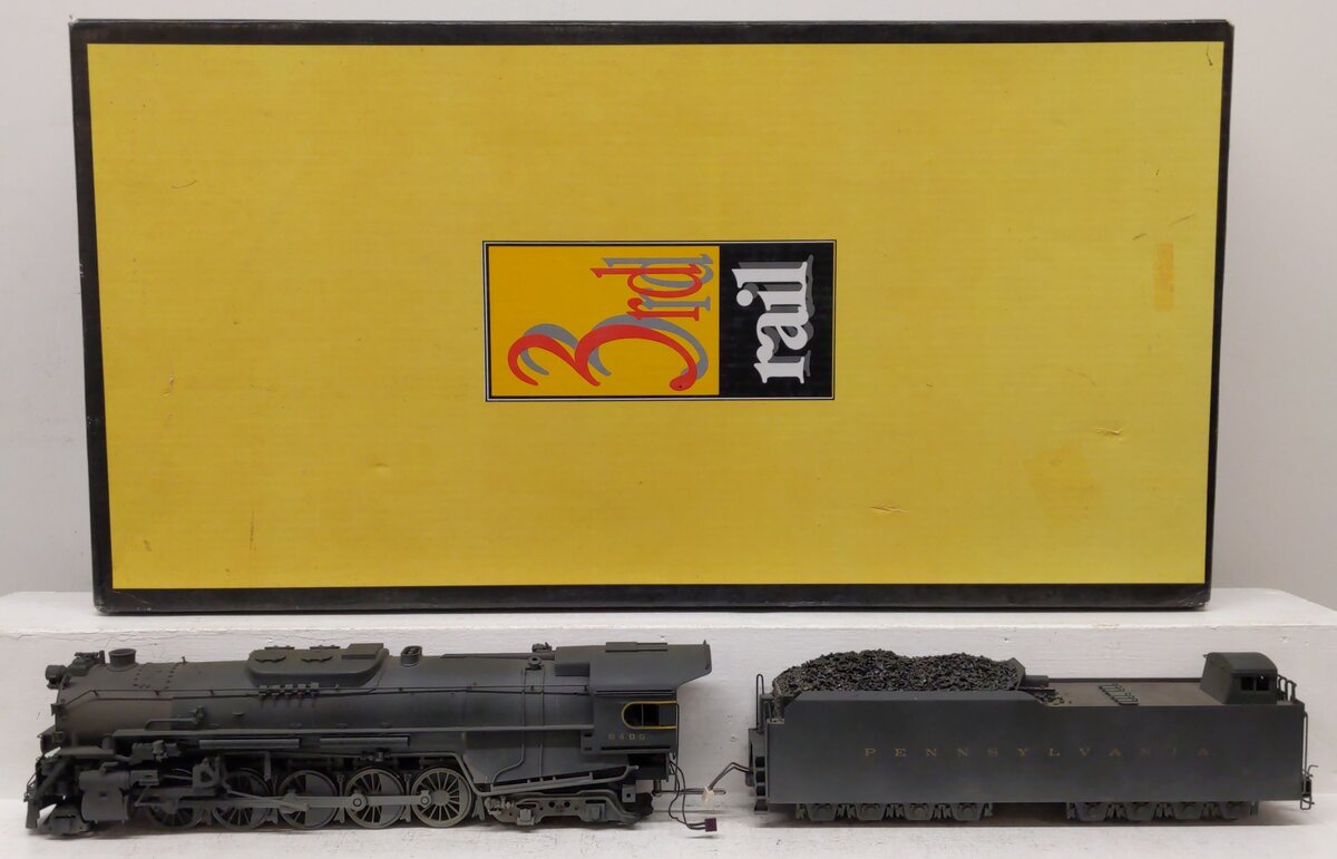 Sunset Models O Brass PRR J1a 2-10-4 Steam Locomotive & Tender #6405 - 2-Rail/Box