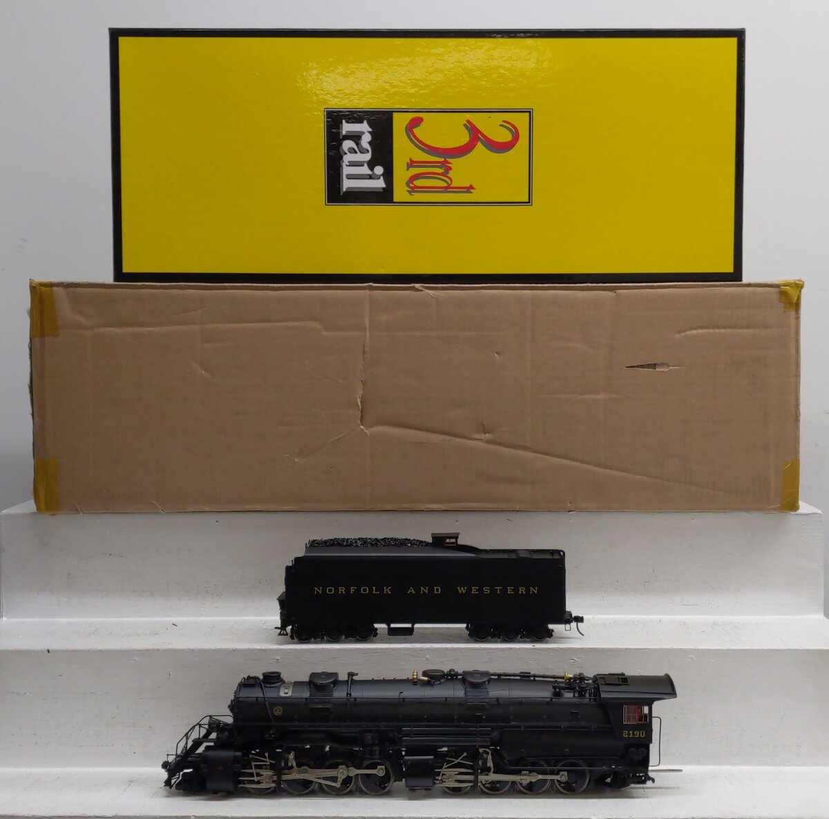 Sunset Models O 2-Rail Brass N&W Y-6a & Y-6b 2-8-8-2 Steam Loco & Tender #2190 LN/Box