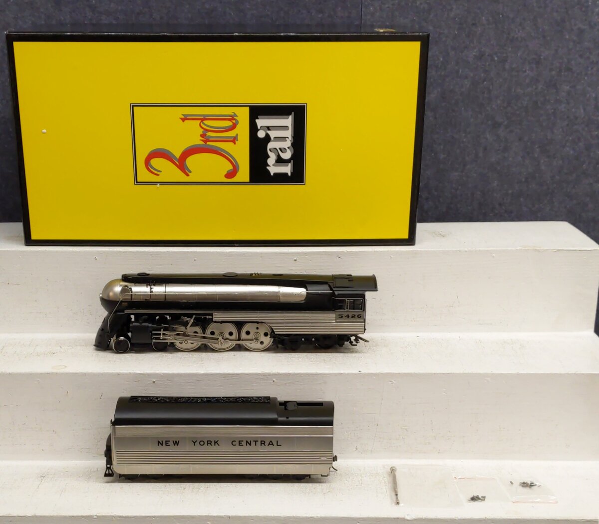 Sunset Models O Brass NYC J-3 Hudson Empire State Steam Engine & Tender #5426 EX/Box