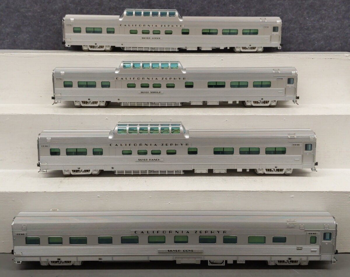 Atlas 3009020S O CB&Q GSC Ltd Edition California Zephyr Passenger Car 2-Rail Set LN/Box