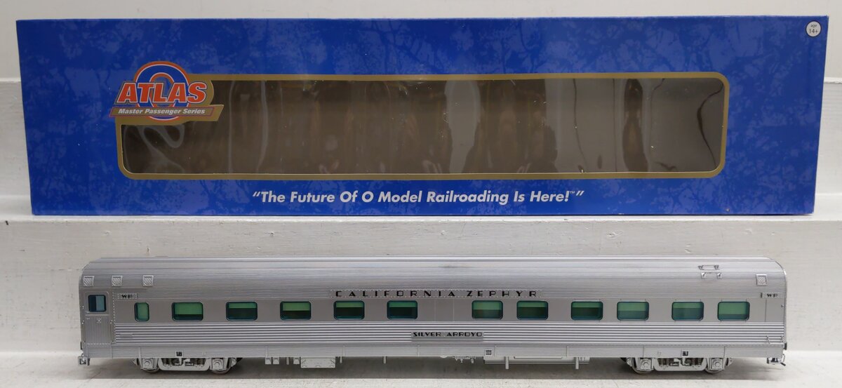 Atlas 3002178-3 O WP Cali Zephyr "Silver Arroyo" 10-6 Sleeping Car (2 Rail) LN/Box