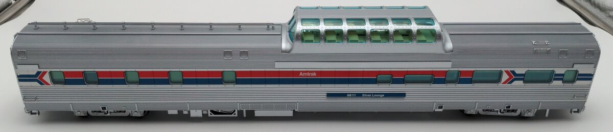 Atlas 3009009-2 O Scale Amtrak "Silver Lounge" Buffet Dome Car #9811 (2-Rail) LN/Box