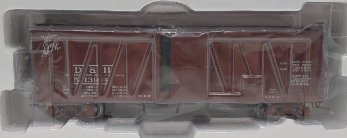 Atlas 7468-3 O Scale D&H USRA Single-Sheathed Box Car #51394 (2 Rail) MT/Box