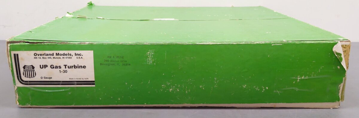 Overland 1-30 O Scale Brass UP Gas Turbine Diesel Locomotive Set #8 (2-Rail) EX/Box
