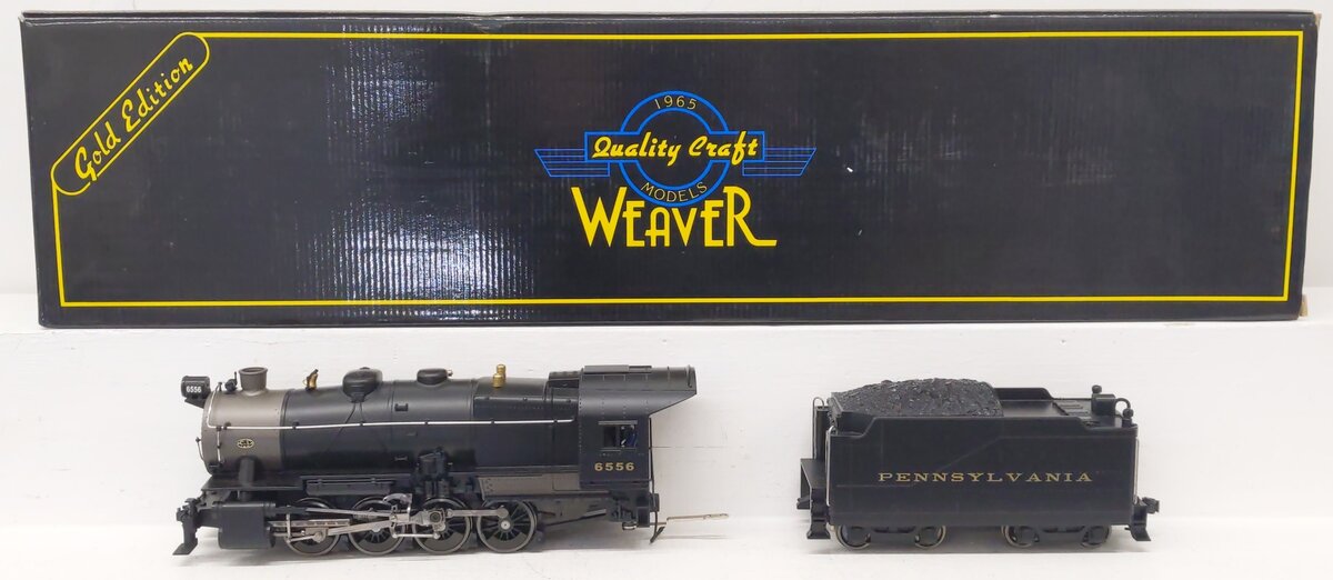 Weaver 1800-S O Pennsylvania 0-8-0 Steam Locomotive and Tender #6556 (2-Rail) EX/Box