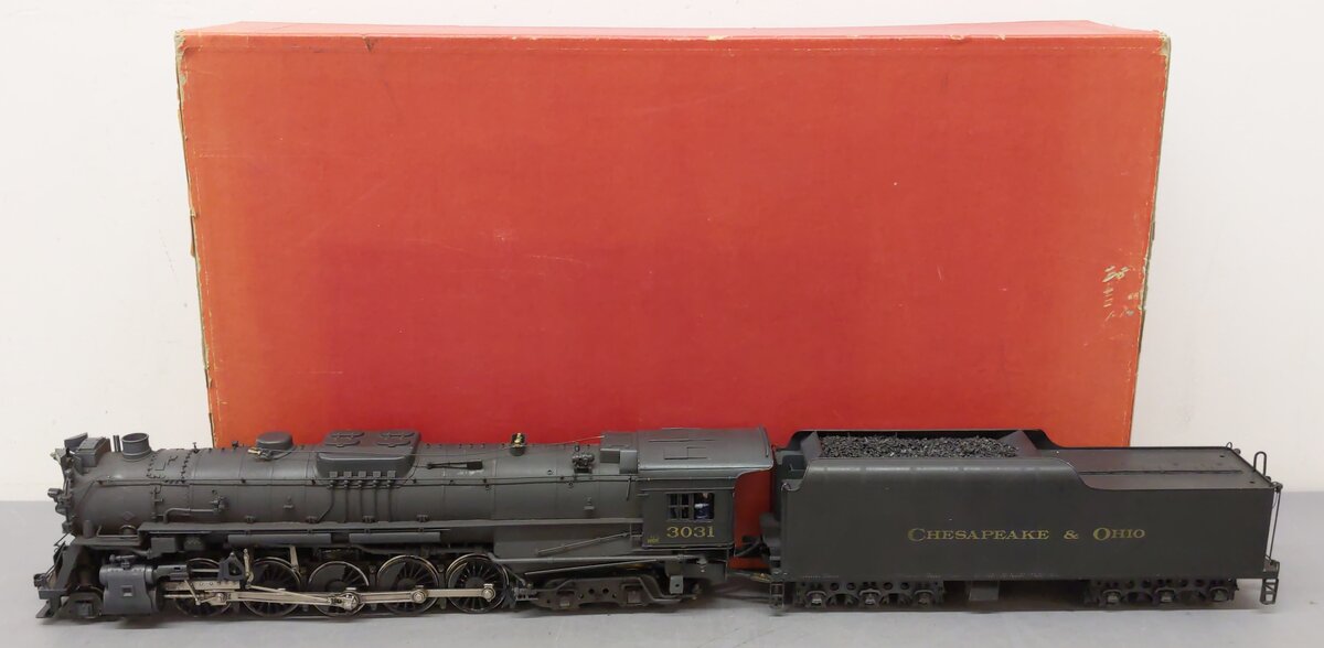 Westside Model Co. O Brass C&O Class T-1 2-10-4 Steam Loco & Tender #3031 - 2R EX/Box