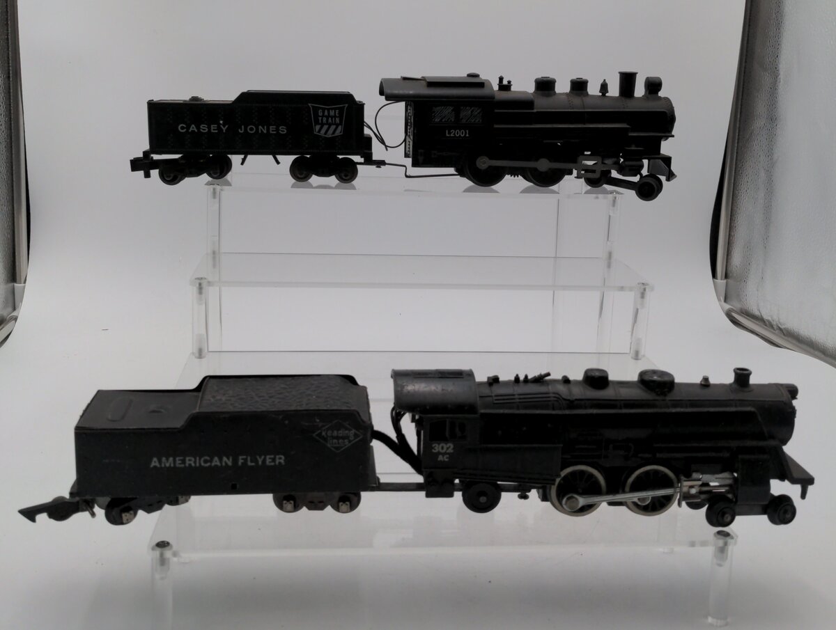 American Flyer Vintage S Postwar Steam Locomotives & Tenders # 302AC & L2001 [2] VG