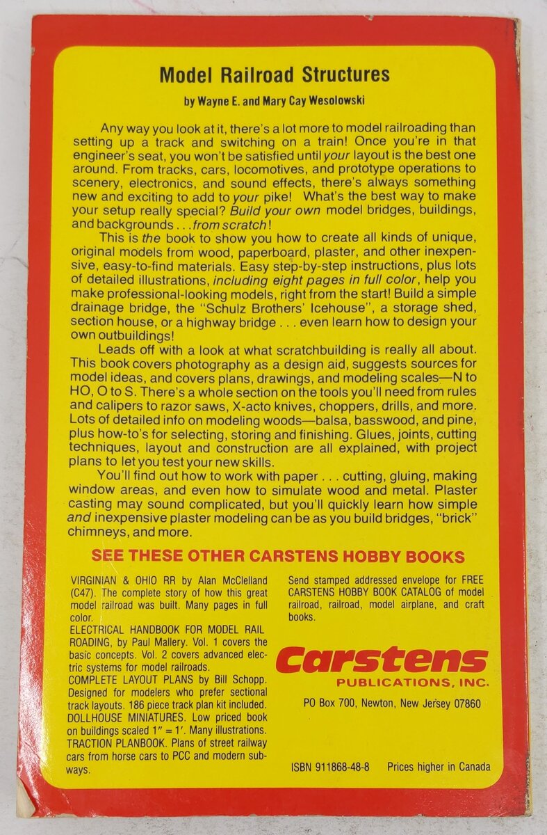 Model Railroad Structures From A To Z Paperback By Wayne & Mary Cay Wesolowski VG