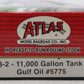 Atlas 1063-2 HO Scale Gulf Oil 11,000 Gallon Tank Car #5775 MT/Box