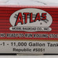 Atlas 1068-1 HO Scale Republic 11,000 Gallon Tank Car #5051 MT/Box