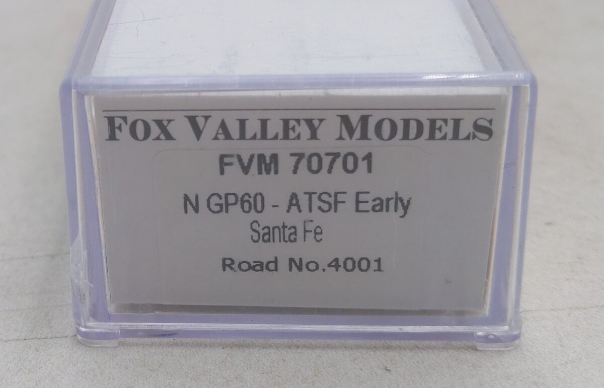 Fox Valley Models 70701 N Santa Fe EMD GP60 Diesel Locomotive #4001