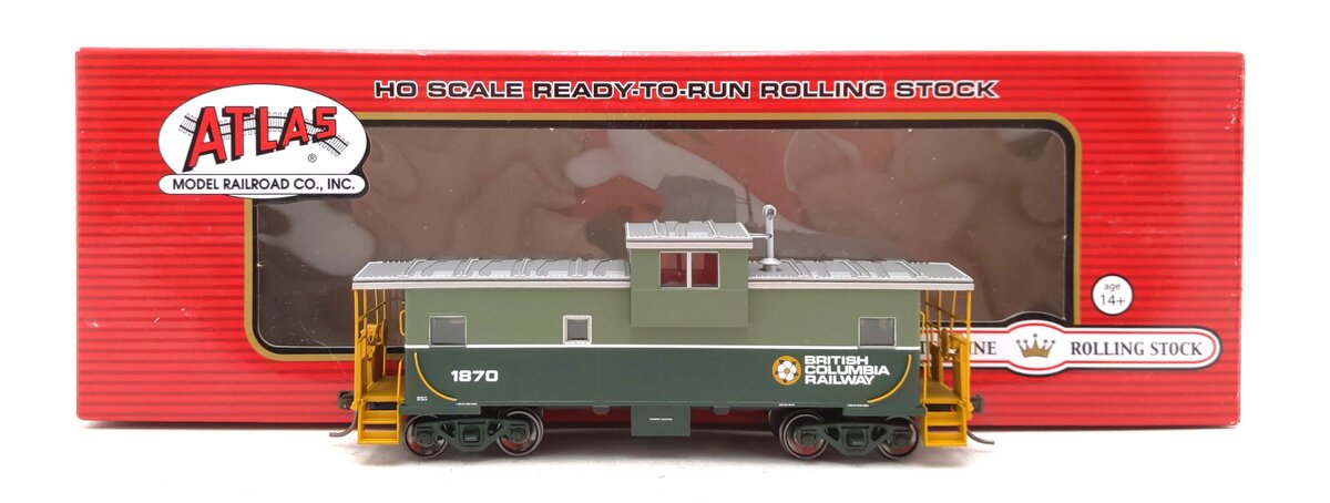 Atlas 20005019 HO British Columbia Railway Extended Vision Caboose #1870