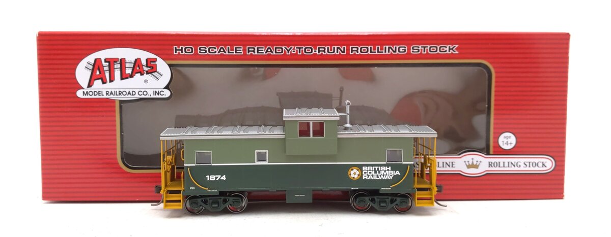 Atlas 20005020 HO British Columbia Railway Extended Vision Caboose #1874
