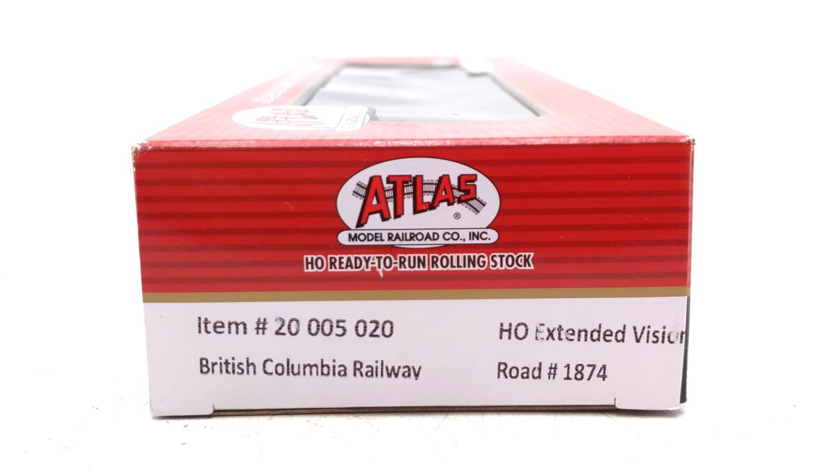 Atlas 20005020 HO British Columbia Railway Extended Vision Caboose #1874
