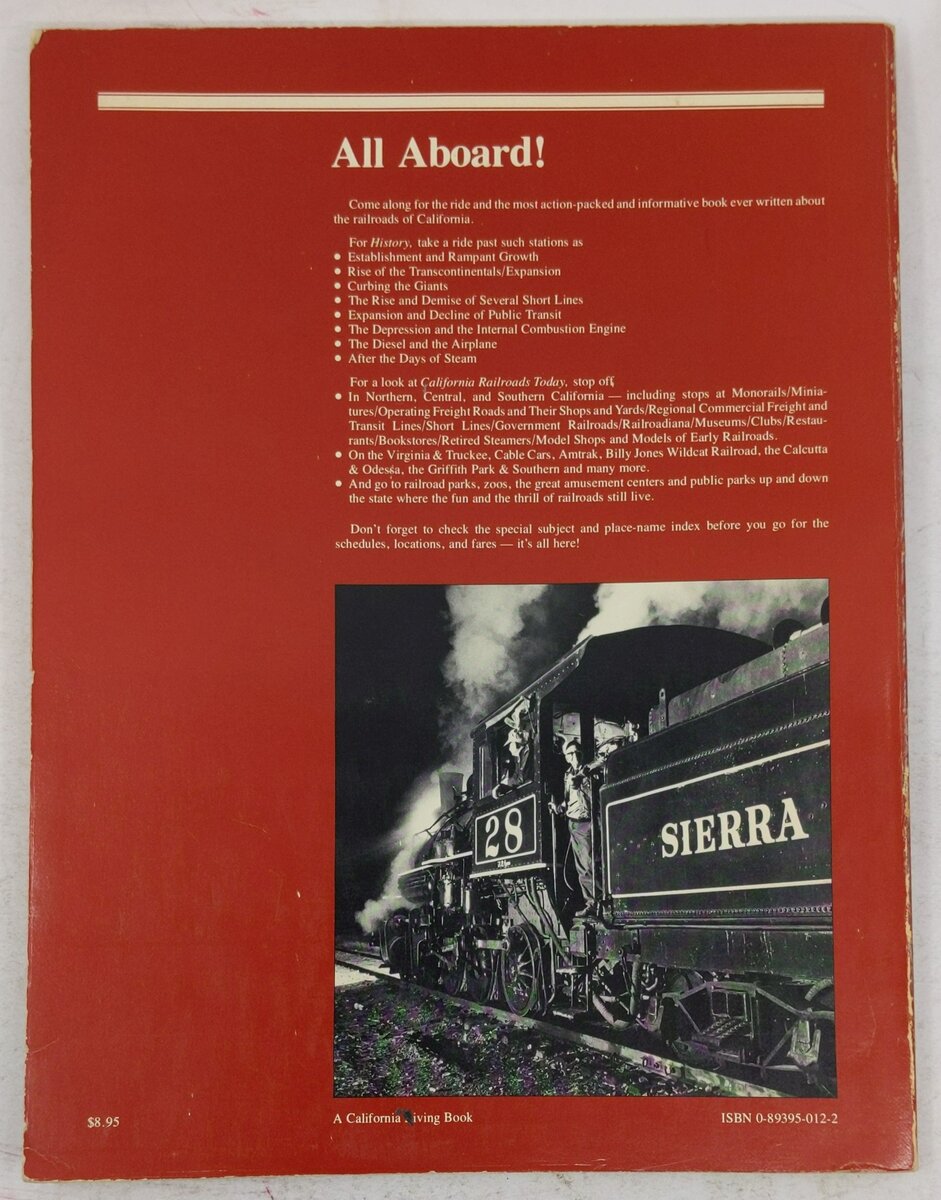 Tickets, Please All About California Railroads Paperback Book By Dolan Eargle Jr VG