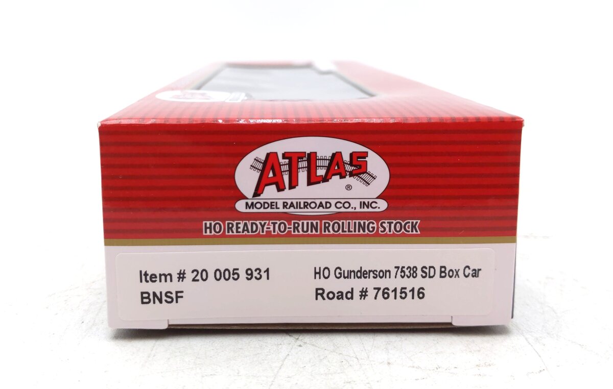 Atlas 20005931 HO BNSF 60' Gunderson 7538 Single Door Box Car #761516