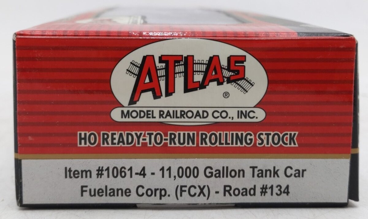 Atlas 1061-4 HO Scale Fuelane Corp. 11,000 Gallon Tank Car #134 MT/Box