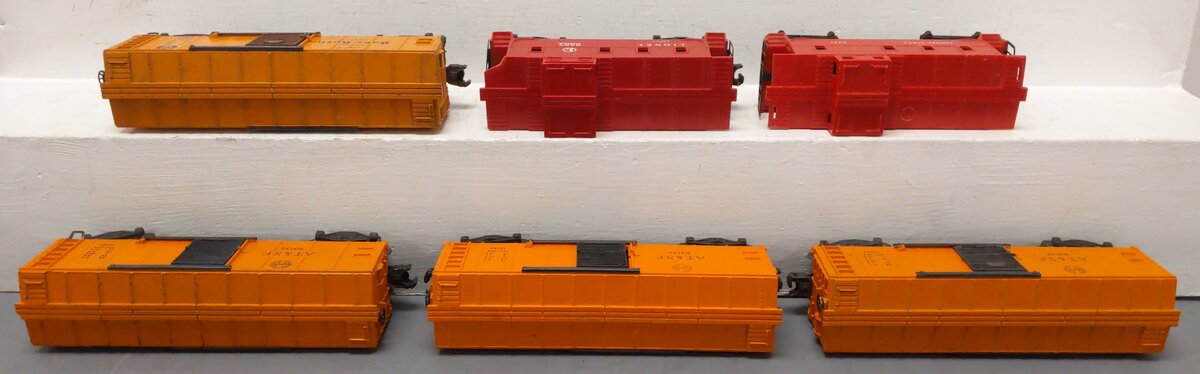 Lionel Vintage O Freight Cars: X3464, X3464, X3464, X2454, 6047, 6047 [6] VG