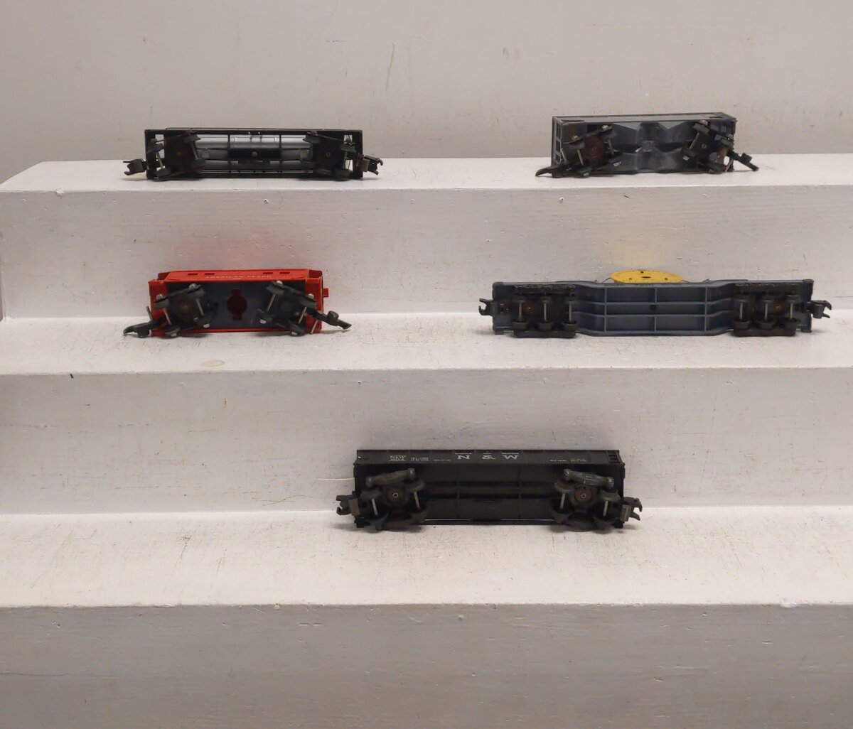 American Flyer Vintage S Postwar Freight Cars # 804, 7210, 625G, 640 & 638 [5] EX