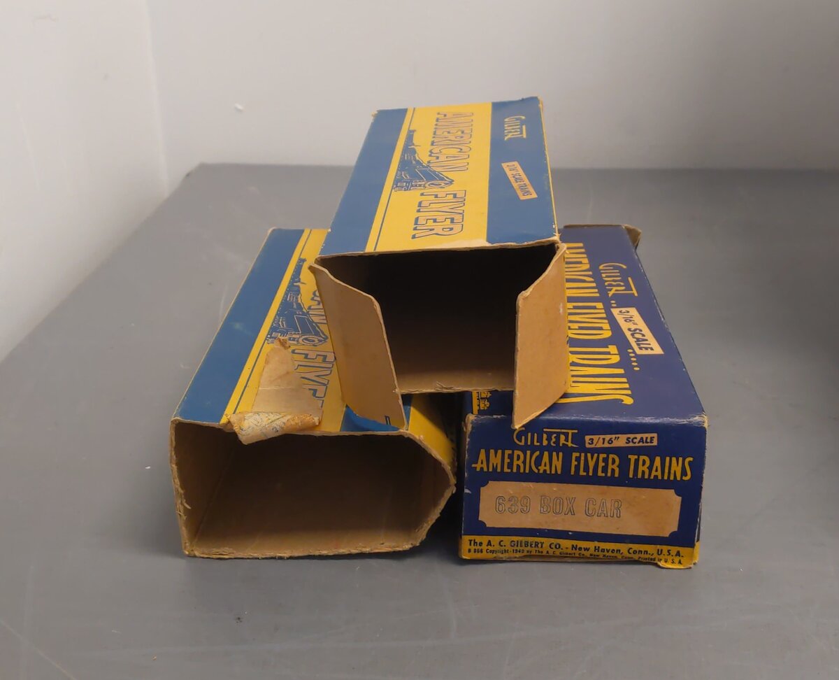 American Flyer Vintage S Freight Cars # 24125, 630, 639, 623 & Custom Hopper [5]