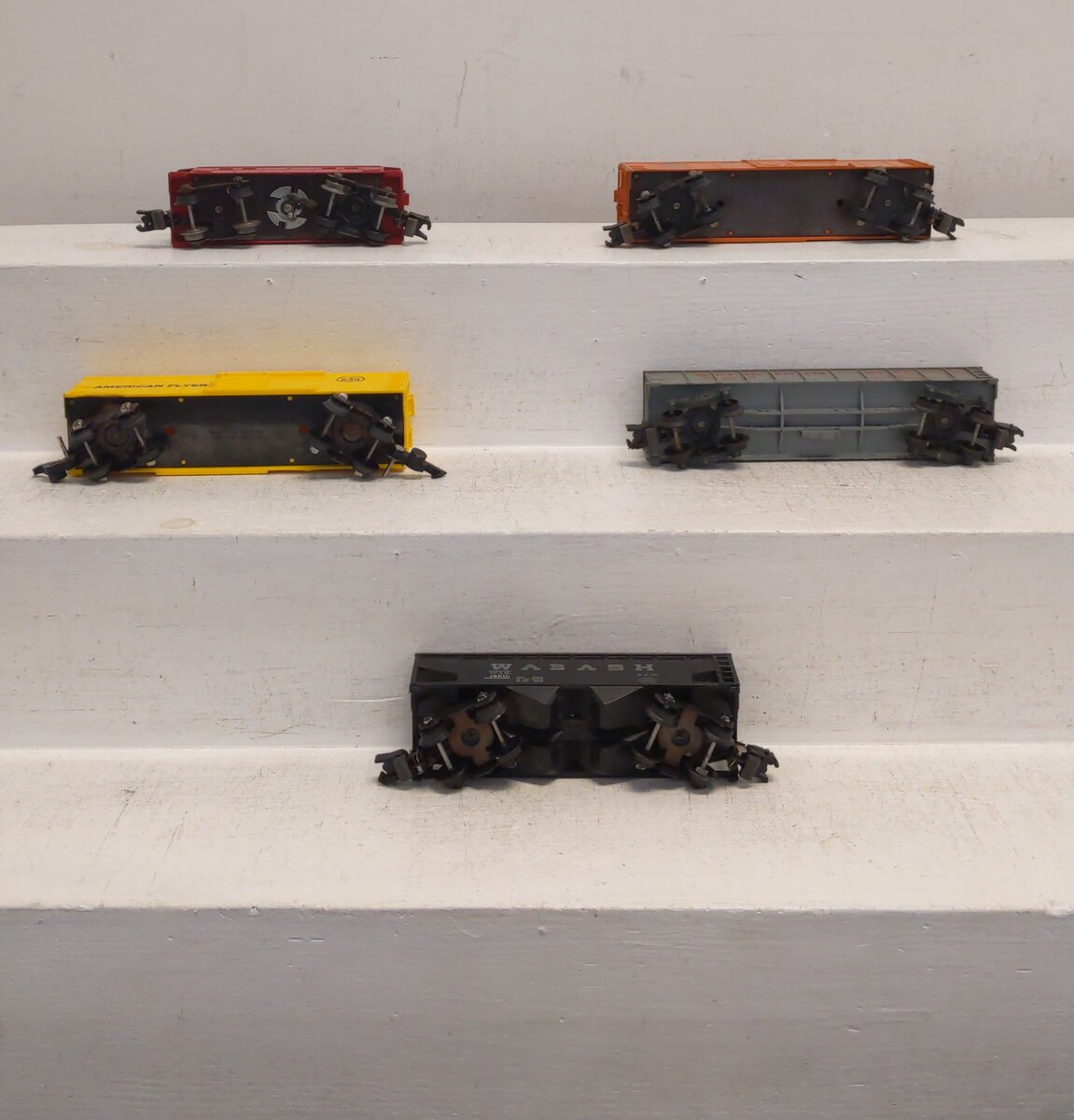 American Flyer Vintage S Freight Cars # 24125, 630, 639, 623 & Custom Hopper [5]