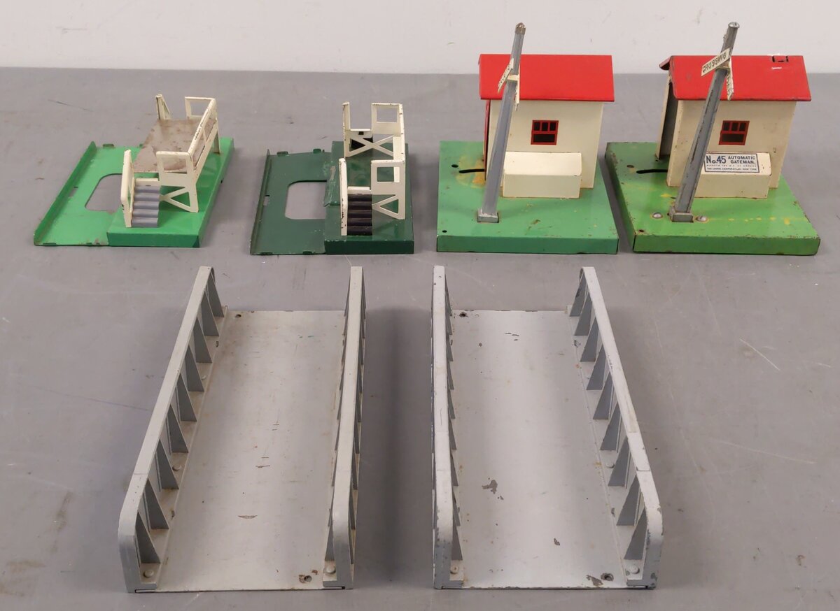 Lionel Vintage O Gauge Accessories: 314, 314, 45N, 45N, 3462P, 3462P [6] VG