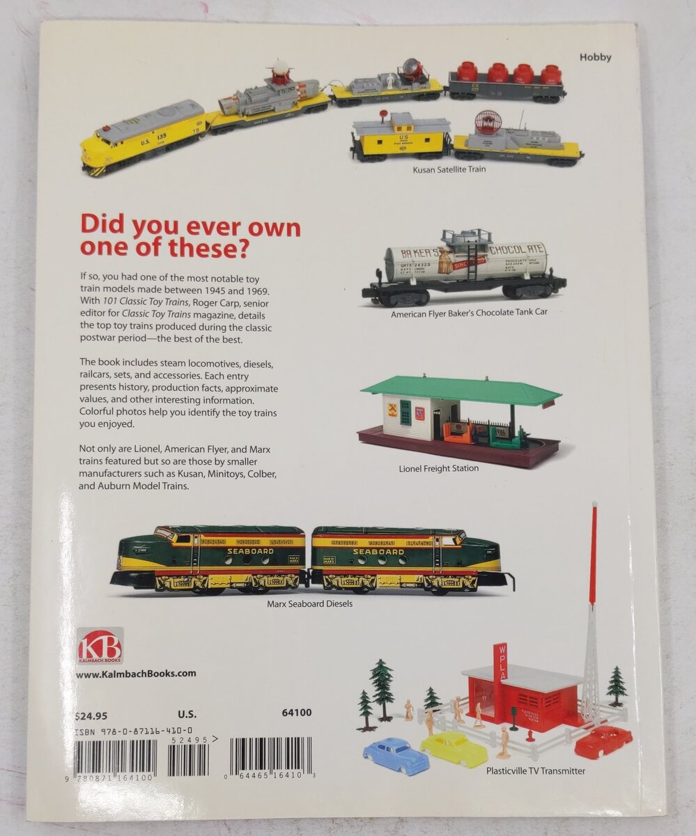 Kalmbach 64100 101 Classic Toy Trains Hardcover Book By Roger Karp VG