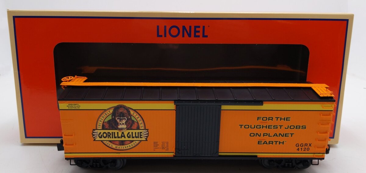 Lionel 2001340 O Gauge LOTS 2020 Convention Gorilla Glue Boxcar LN/Box