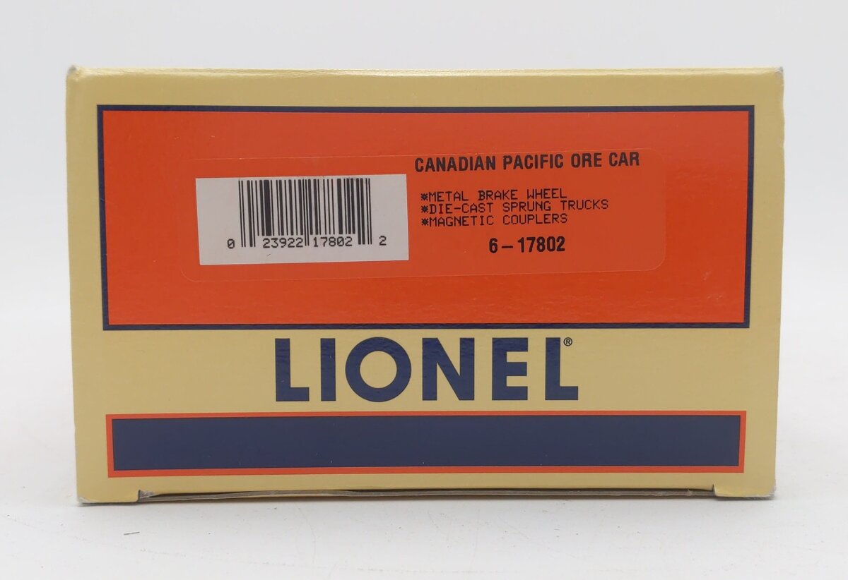 Lionel 6-17802 O Gauge Canadian Pacific Ore Car #377249 w/ Ore Load LN/Box