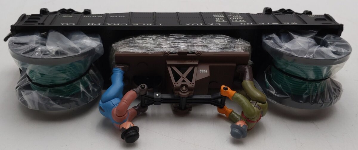 Lionel 6-26089 O Gauge LRRC Western Union Gondola w/Handcar & Cable Wheels LN/Box