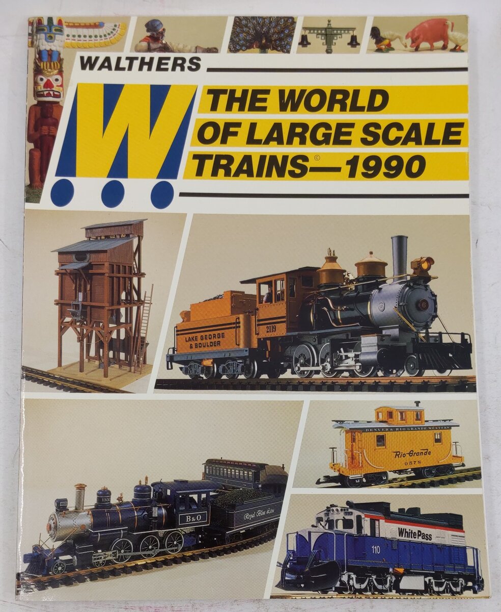The World of Large Scale Trains-1990 Paperback Book EX