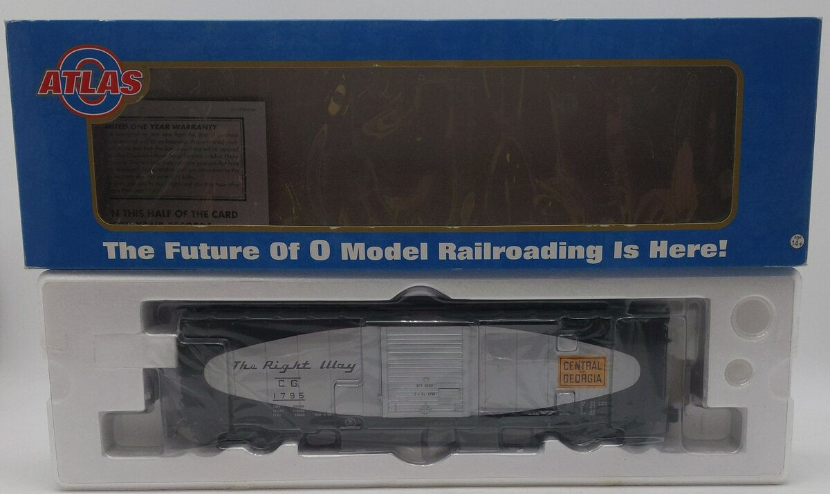 Atlas 7599-1 Central Of Georgia 50' PS-1 Single Door Box Car #1785 (3 Rail) LN/Box